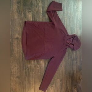 At Ease Hoodie in maroon